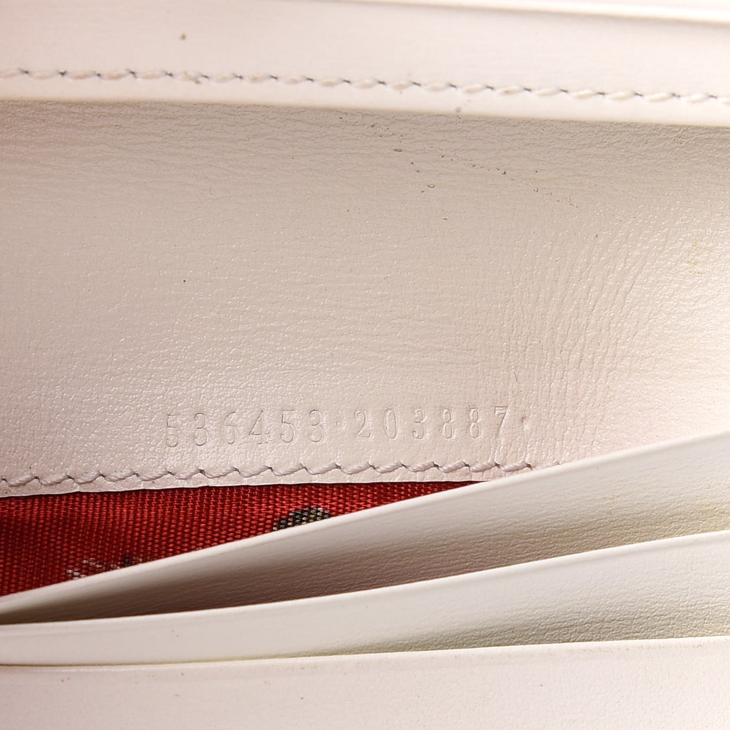 Calfskin Web Trapuntata GG Card Case Wallet Off White
