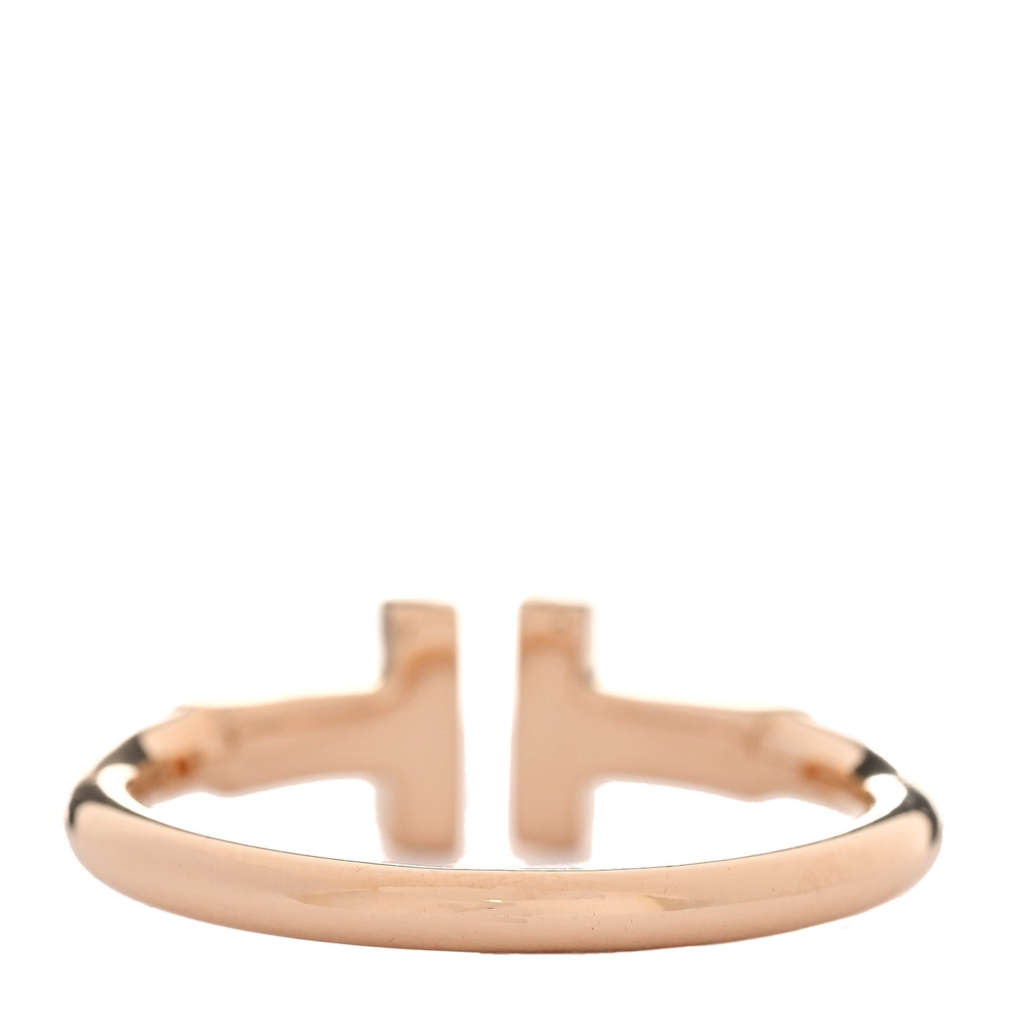 18K Rose Gold T Wire Ring 50 5.5