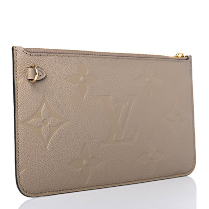 Louis Vuitton Empreinte Monogram Giant Neverfull MM Pochette Tourterelle 2 of 4