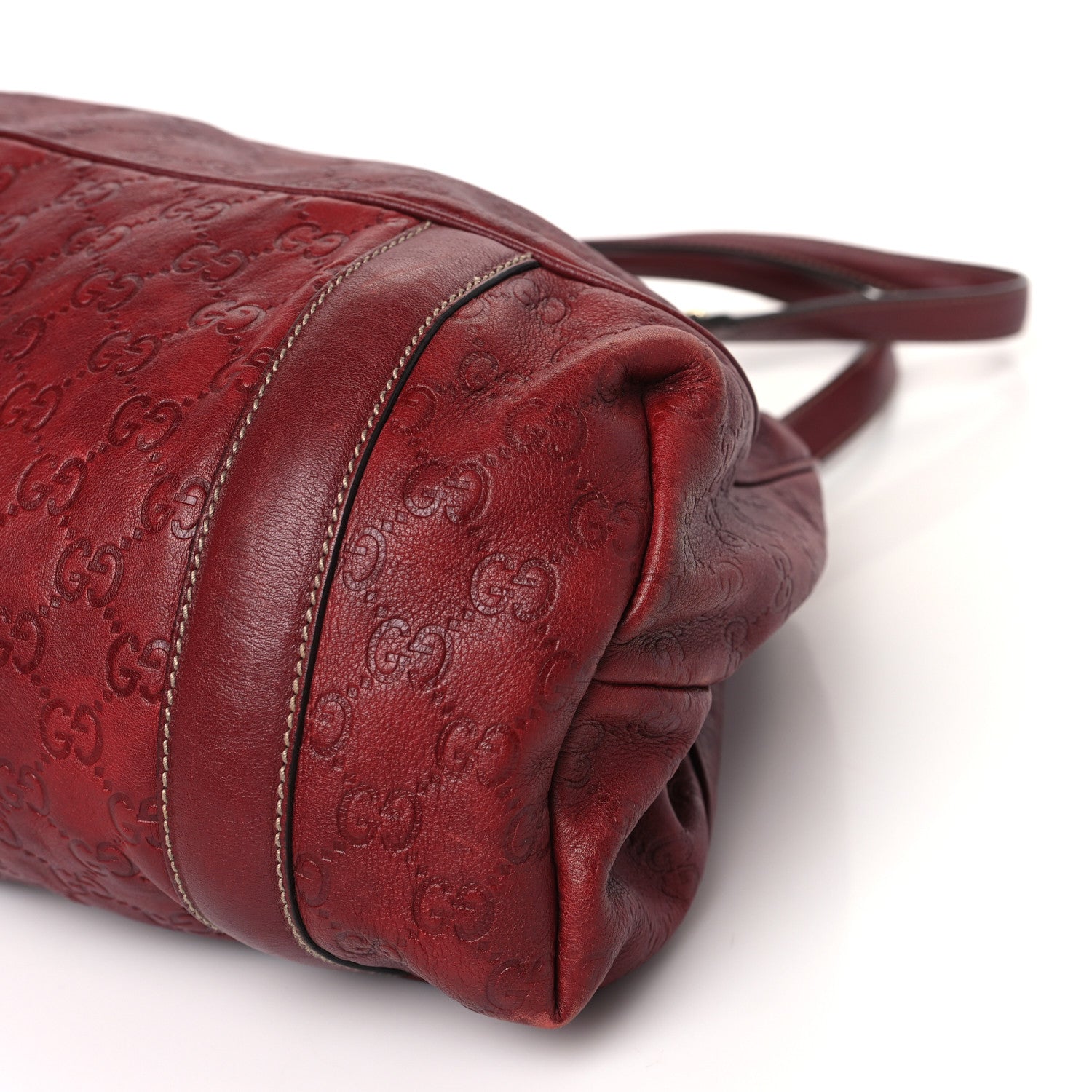 Gucci Guccissima Shoulder Bag Red 9 of 10