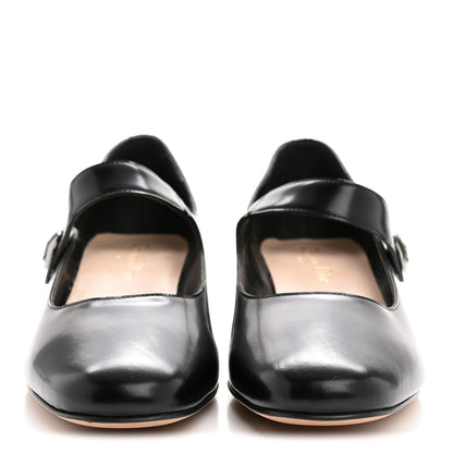 Christian Dior Brushed Calfskin Uniform 30mm Pumps 40 Black 38 Black 3 of 10
