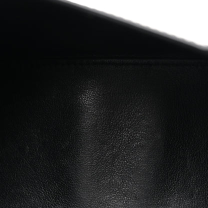 Balenciaga Shiny Calfskin Monochrome Crocodile Embossed Small Hourglass Top Handle Bag Black 5 of 11