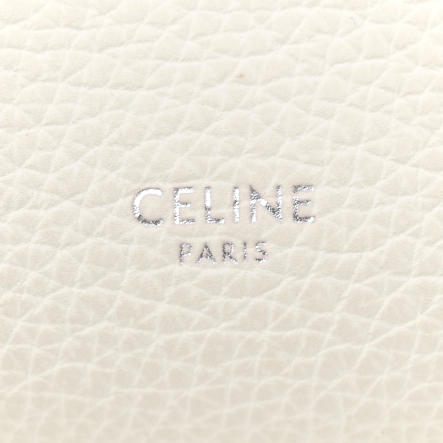 Supple Grained Calfskin Small Big Bag White