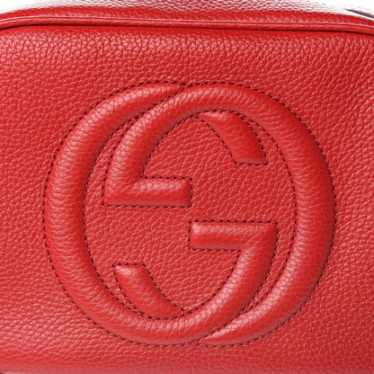 Gucci Pebbled Calfskin Small Soho Disco Bag Tabasco Red 10 of 10