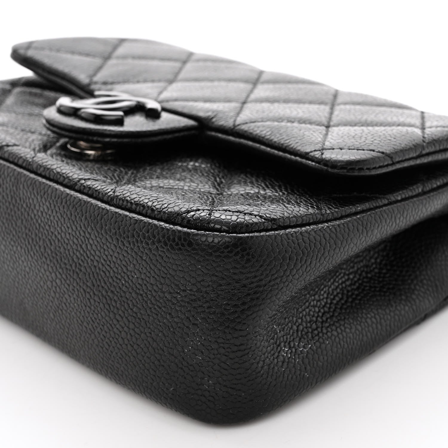 Chanel Caviar Quilted Incognito Mini Square Flap Black 10 of 11