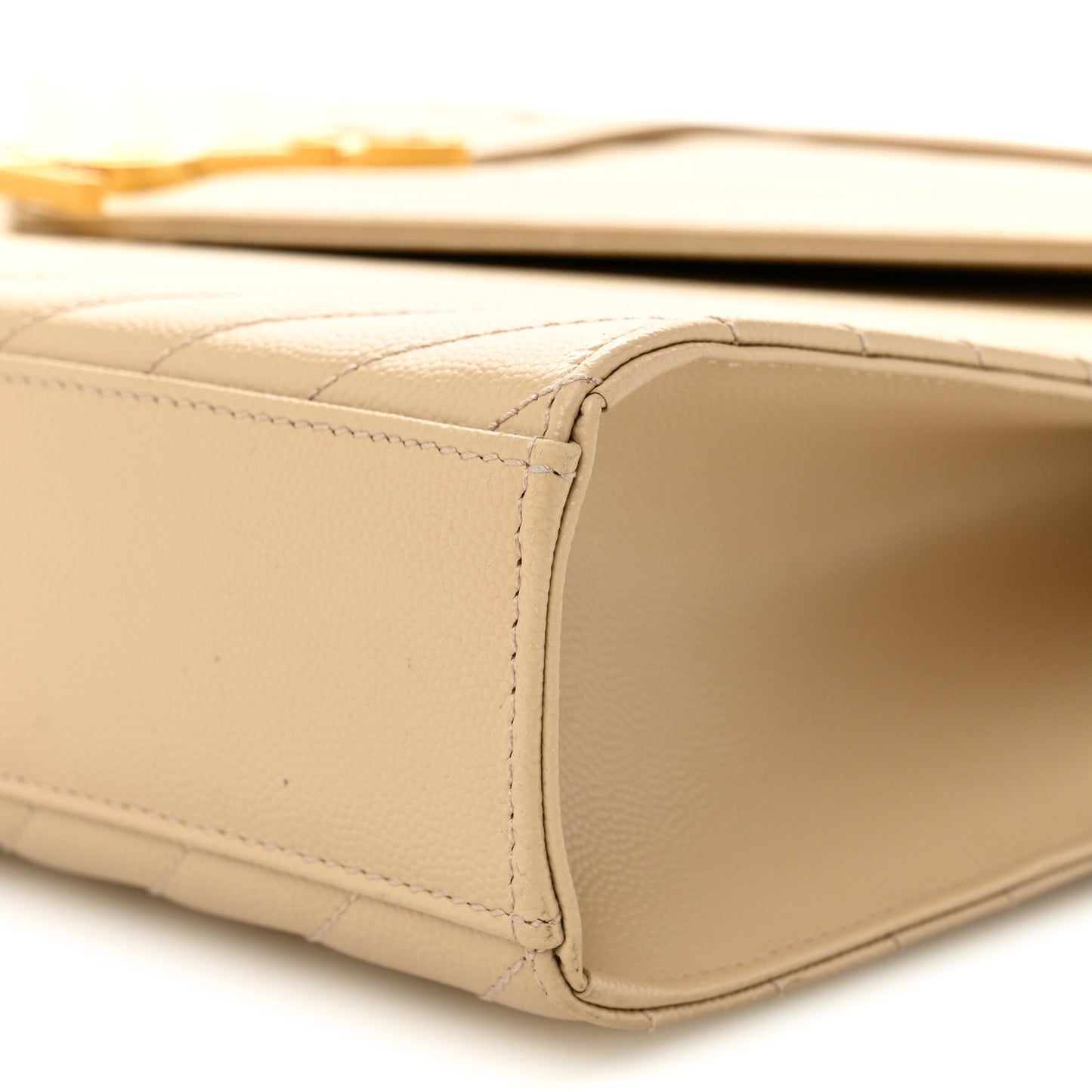 Grain De Poudre Matelasse Chevron Large Monogram Satchel Nude Powder