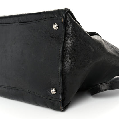 Prada Glace Calf Twin Pocket Tote Black 10 of 16