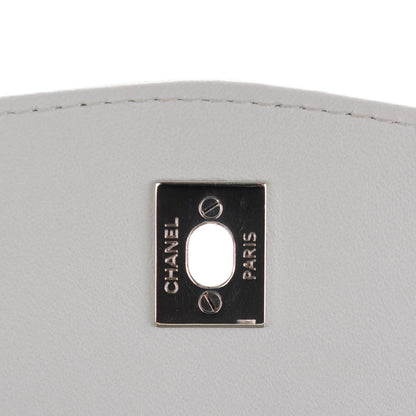 Chanel Lambskin Quilted Small Geometric Flap Light Grey 5 of 7