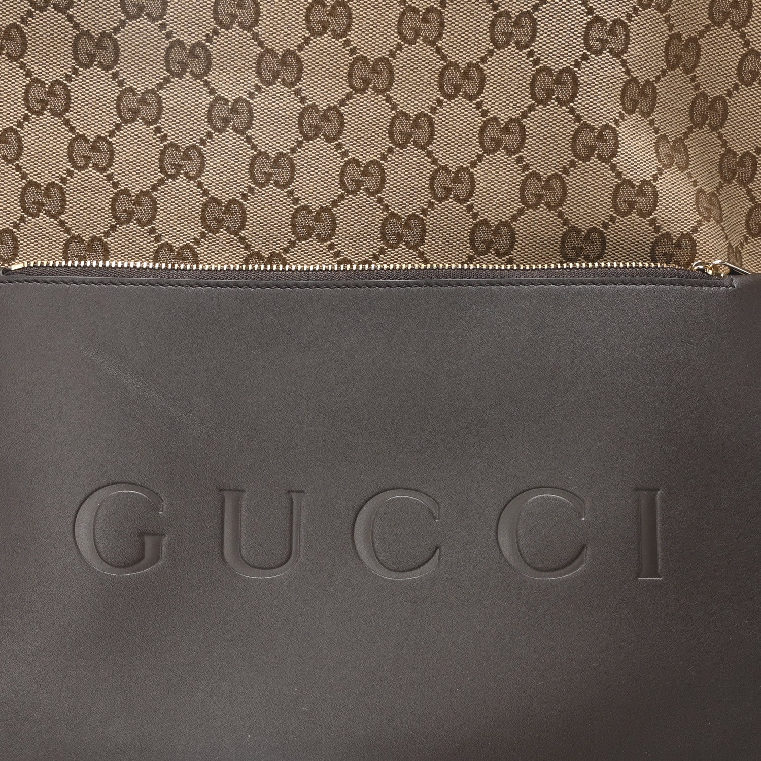 Gucci GG Supreme Monogram Web Medium Totissima Shopping Tote Beige Ebony 7 of 11