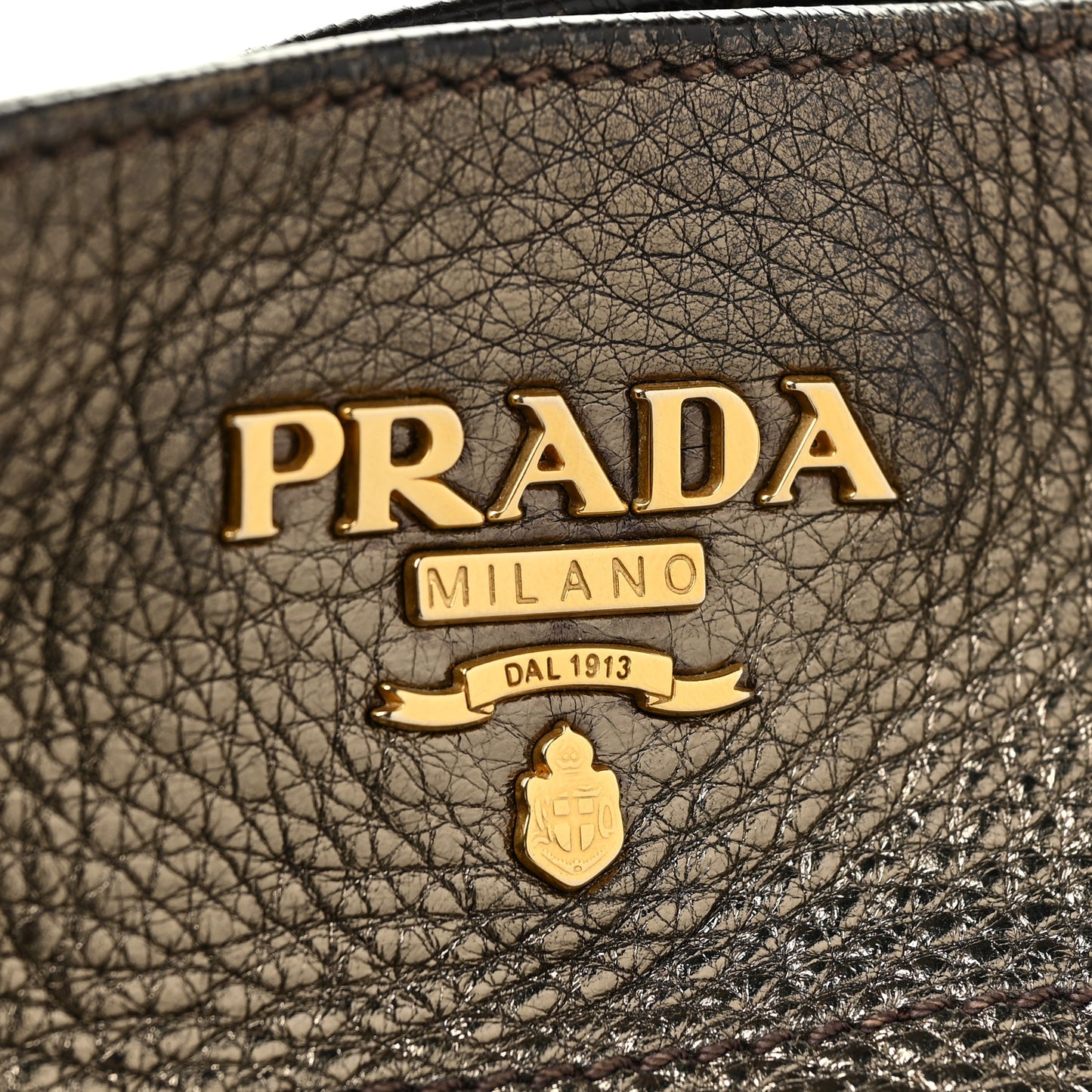 Metallic Vitello Daino Side Pocket Tote Bag Acciaio