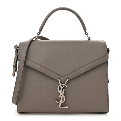Saint Laurent Grain de Poudre Medium Classic Monogram Cassandra Top Handle Earth 1 of 10