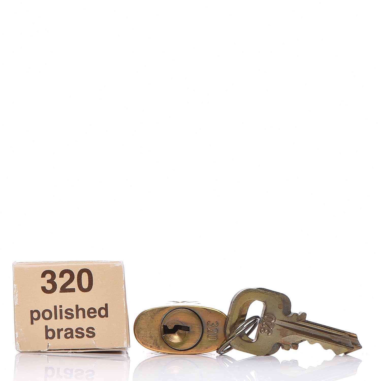Louis Vuitton Brass Lock and Key Set #320 3 of 4