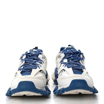 Balenciaga Mesh Nylon Mens Track Sneakers 39 White Blue 2 of 9