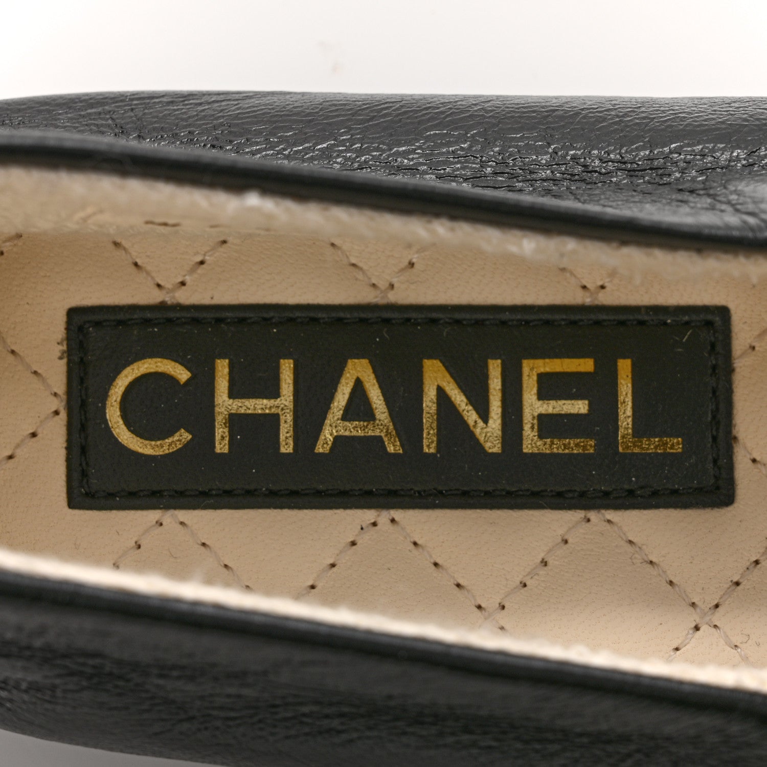 Chanel Lambskin Cap Toe CC Mary Jane Flats 40 Black 7 of 10
