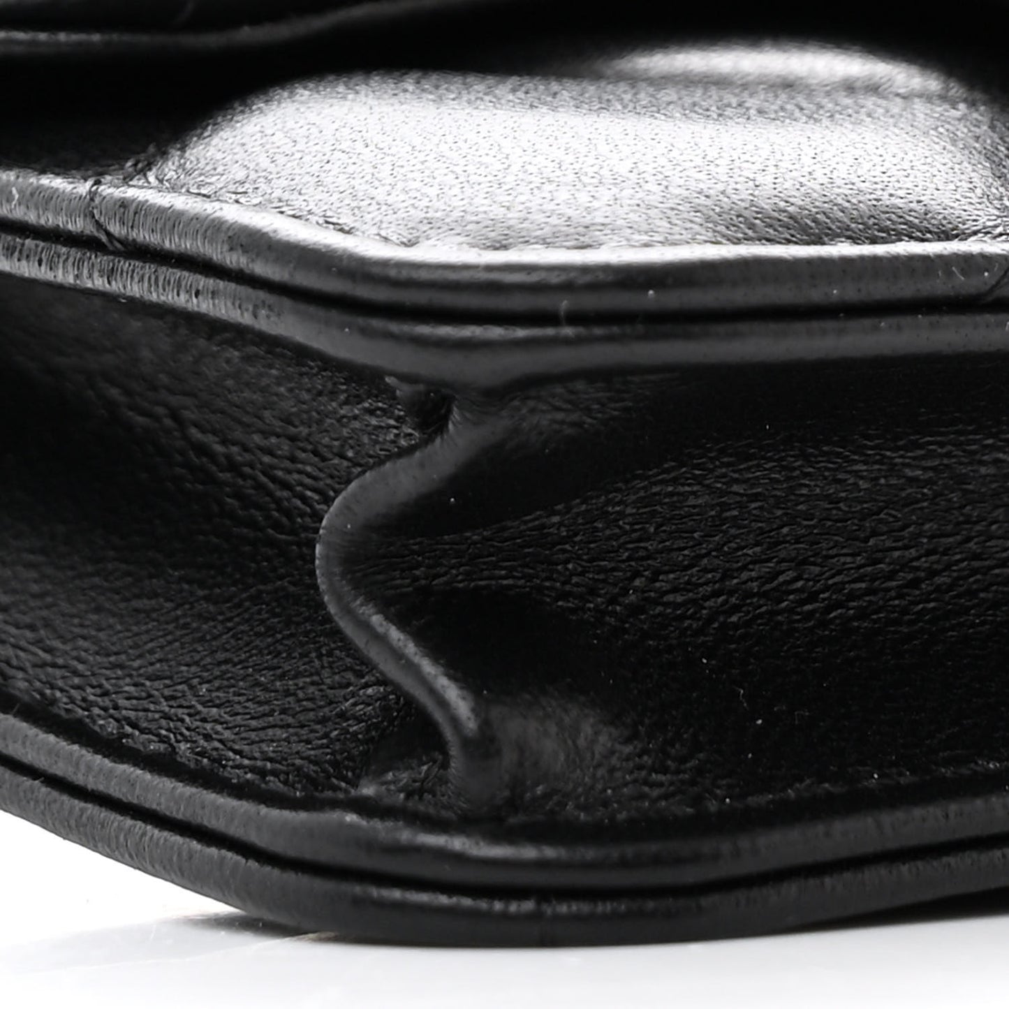 Lambskin Quilted Elegant Chain Mini Flap Belt Bag Black