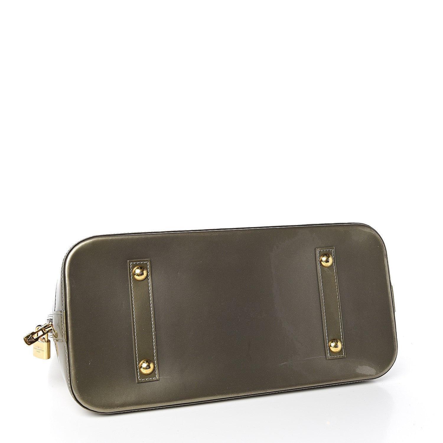 Louis Vuitton Vernis Alma MM Vert Bronze 3 of 10