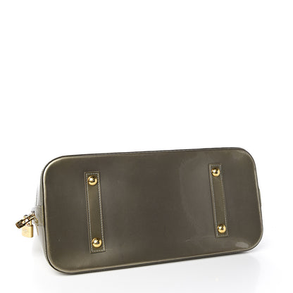 Louis Vuitton Vernis Alma MM Vert Bronze 3 of 10