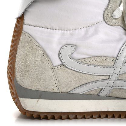 Loewe Nylon Suede Flow Retro Runner High Top Sneakers 37 White 11 of 13