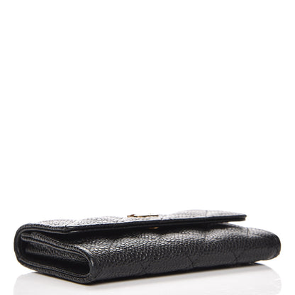 Chanel Caviar Quilted Flap Card Holder Black 4 of 8