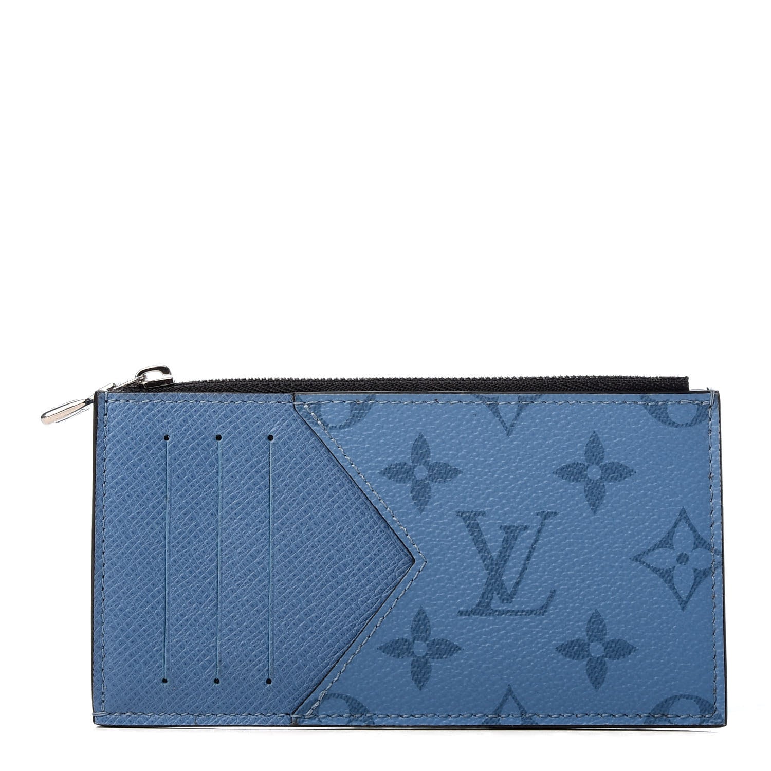 Louis Vuitton Taigarama Coin Card Holder Denim 1 of 6