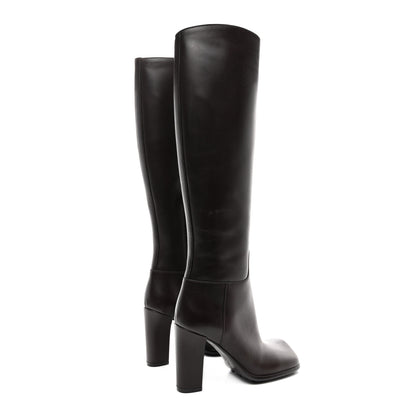 Bottega Veneta Calfskin Storm Knee High Boots 35 Fondant 4 of 17