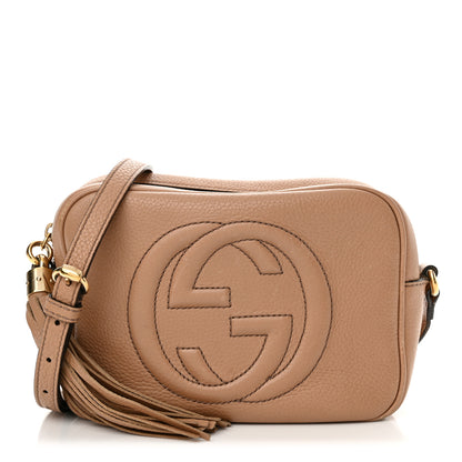 Gucci Pebbled Calfskin Small Soho Disco Bag Camelia 1 of 17