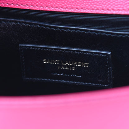 Saint Laurent Grain De Poudre Small Monogram Kate Satchel Bubblegum 6 of 12