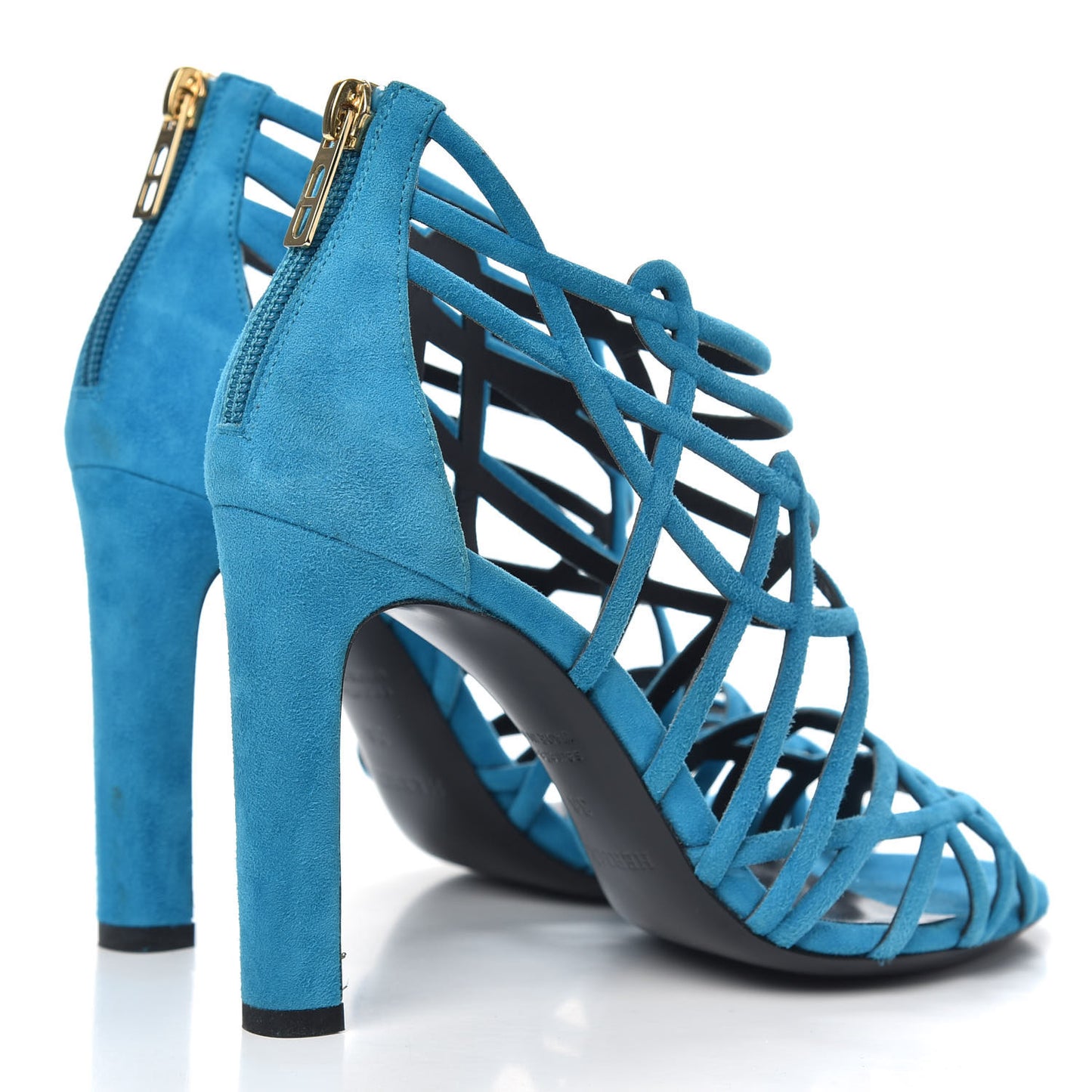 Suede Moon Sandals 36 Bleu Thalassa