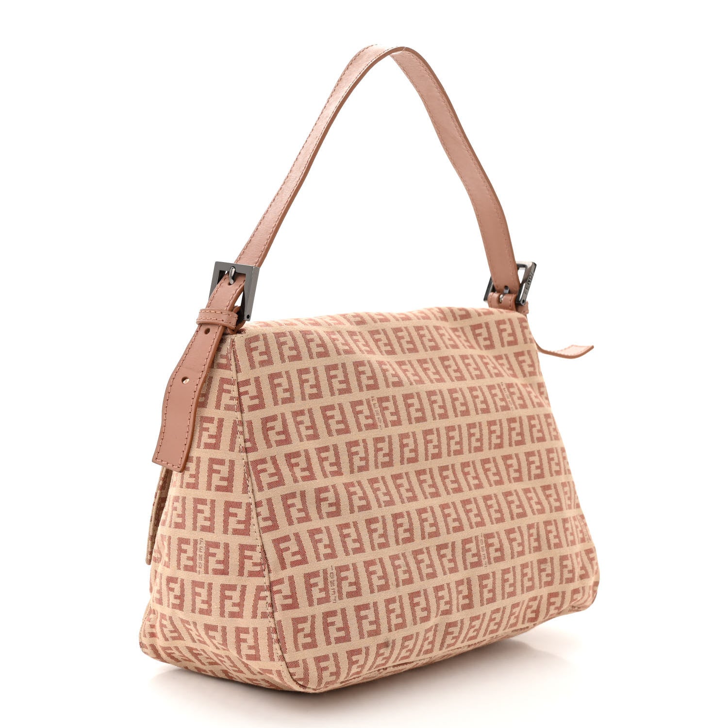 Fendi Zucchino Vitello Mama Baguette Beige Bruciato Bois de Rose 3 of 10