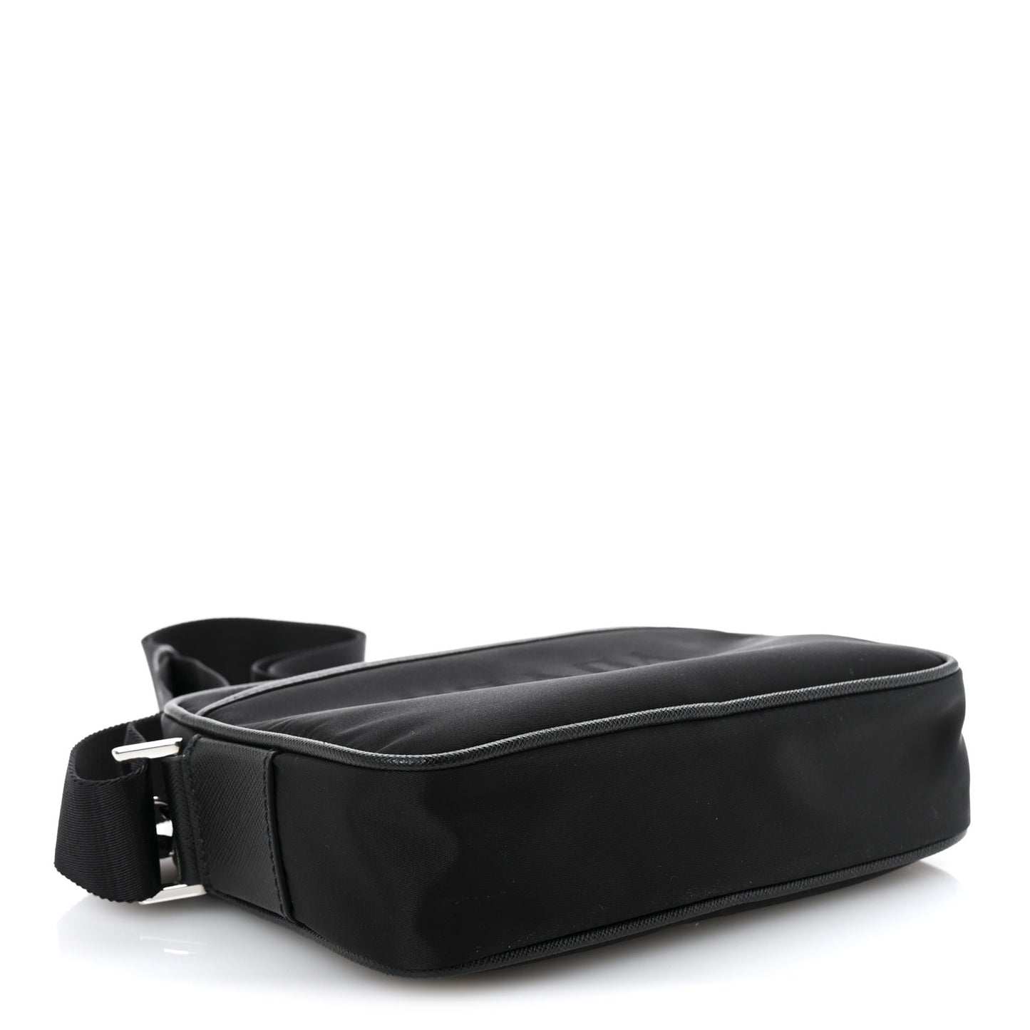 Tessuto Nylon Saffiano Logo Camera Bag  Black