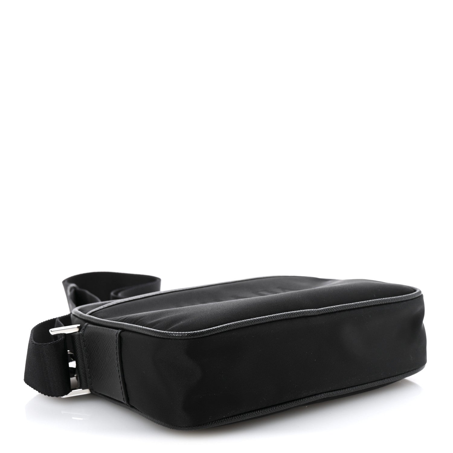 Prada Tessuto Nylon Saffiano Logo Camera Bag  Black 4 of 11