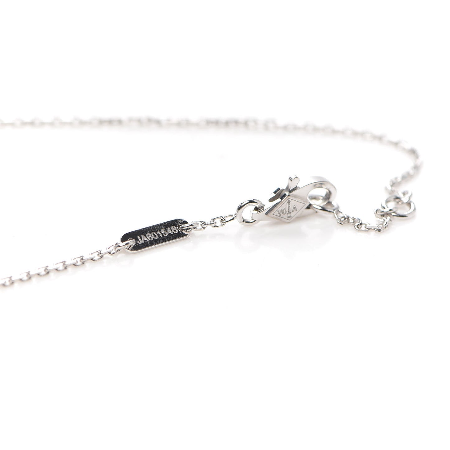 18K White Gold Diamond Sweet Alhambra Bracelet