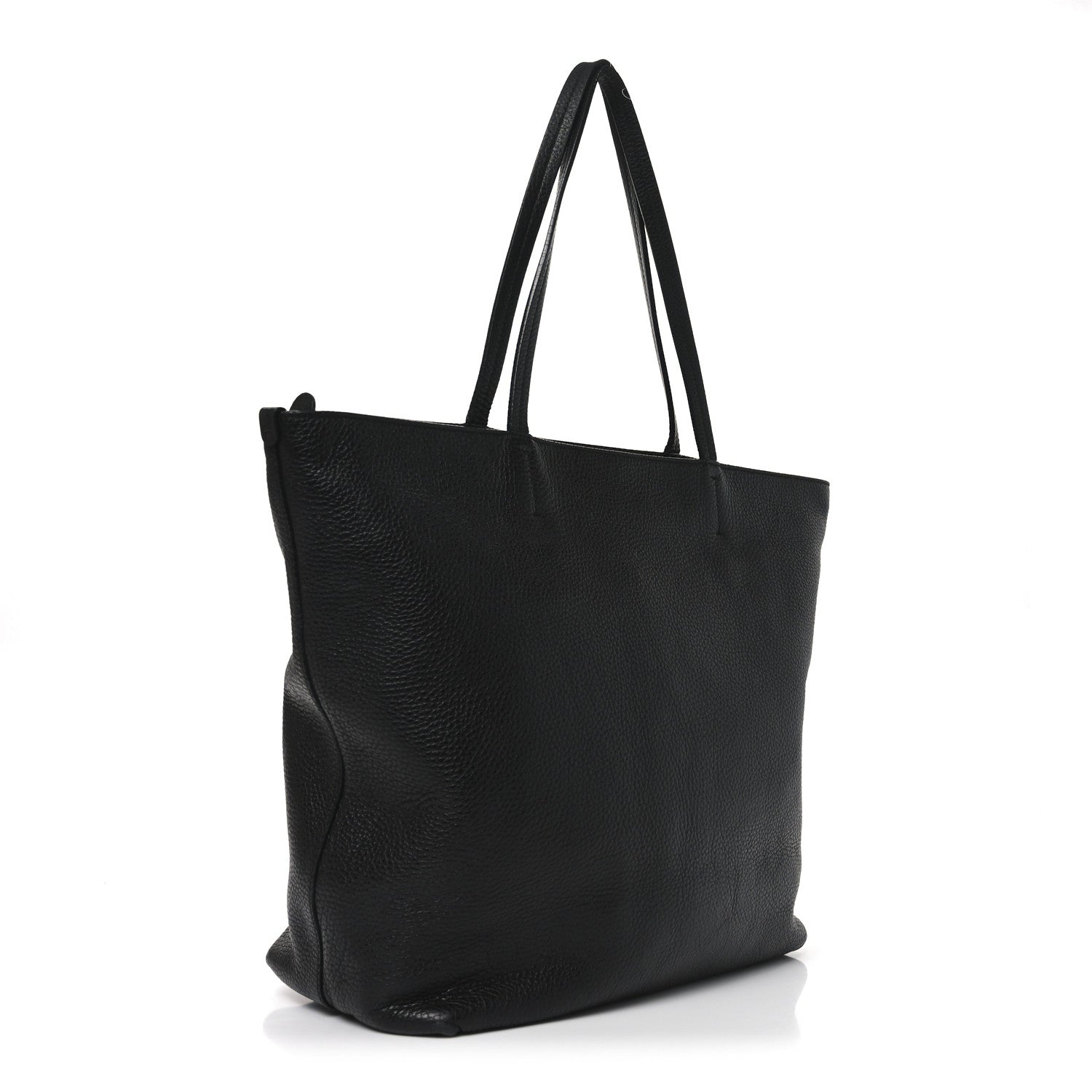Salvatore Ferragamo Calfskin Medium Tote Black 1838612 – FASHIONPHILE