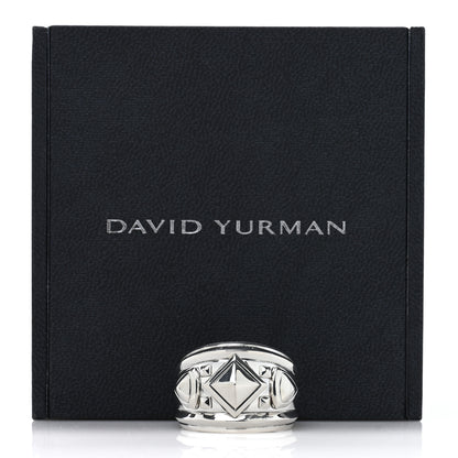 David Yurman Sterling Silver Modern Renaissance Wide Ring 58 8.25 5 of 5