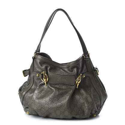 Gucci Guccissima Medium Jockey Tote Grey 1 of 13