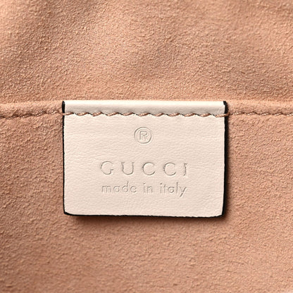 Gucci Calfskin Matelasse Diagonal GG Apple Small GG Marmont Chain Shoulder Bag Ivory 6 of 12