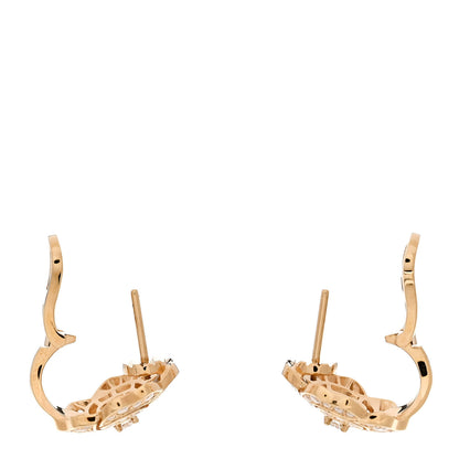 Chanel 18K Yellow Gold Diamond Bouton de Camélia Earrings 3 of 5