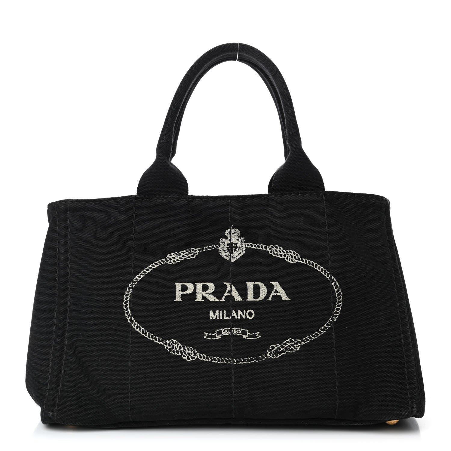 Prada Canapa Small Logo Tote Black 1 of 4