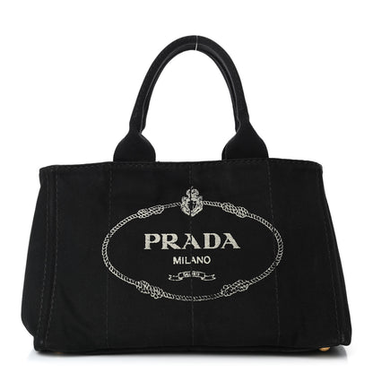 Prada Canapa Small Logo Tote Black 1 of 4