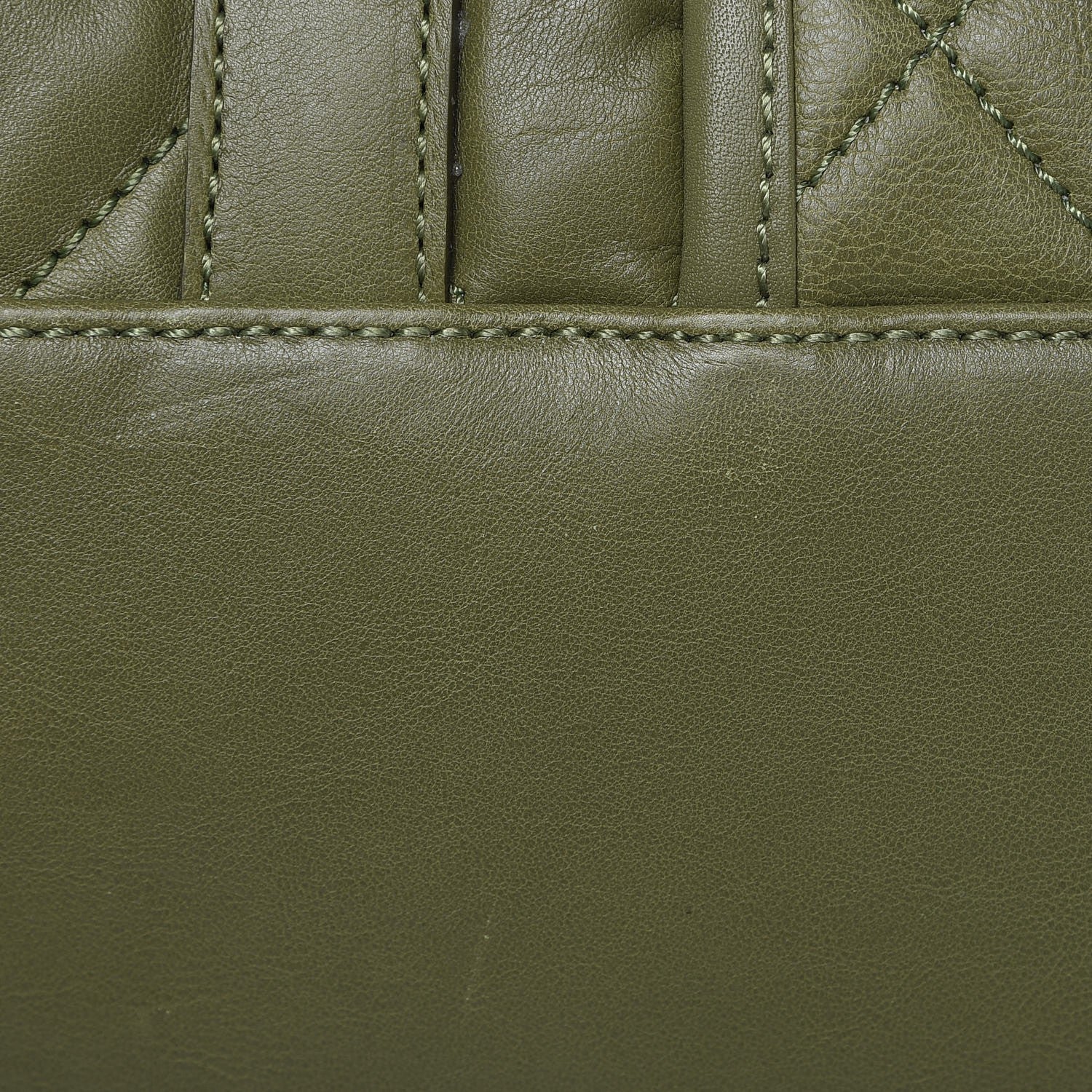 Chanel Calfskin Quilted Small Casual Riviera Bowling Bag Green 9 of 11