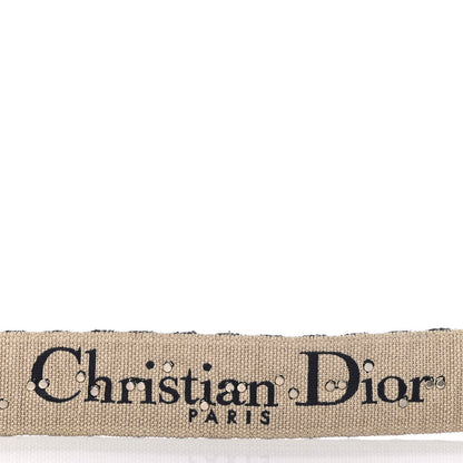 Christian Dior Oblique Studded Shoulder Strap Blue 3 of 4