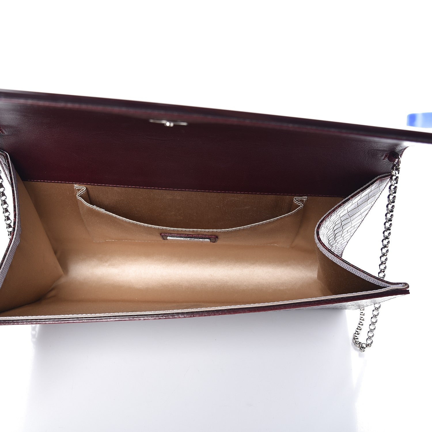 Jimmy Choo Acrylic Crocodile Embossed Large Candy Clutch Bordeaux 5 of 8