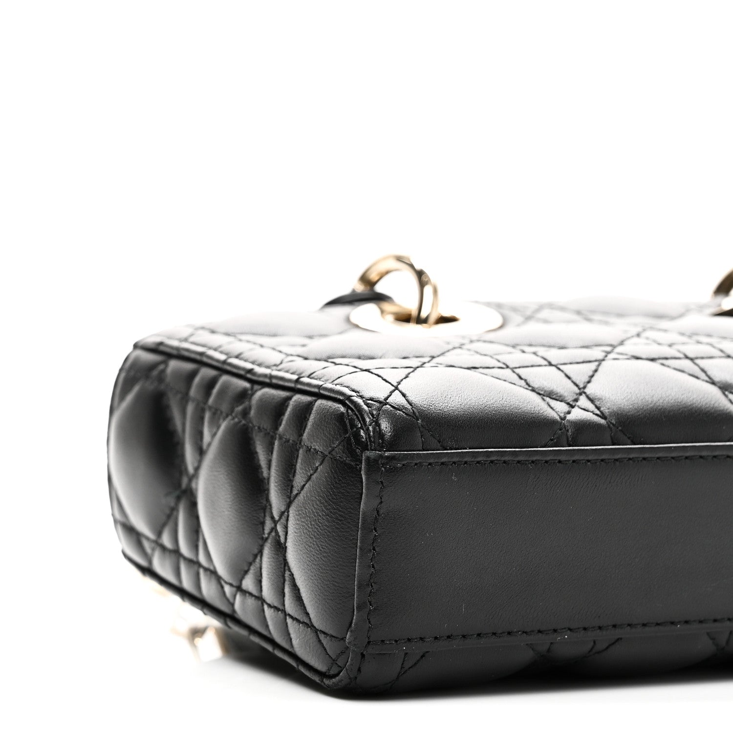 Christian Dior Lambskin Cannage Small Lady D-Joy Black 8 of 9