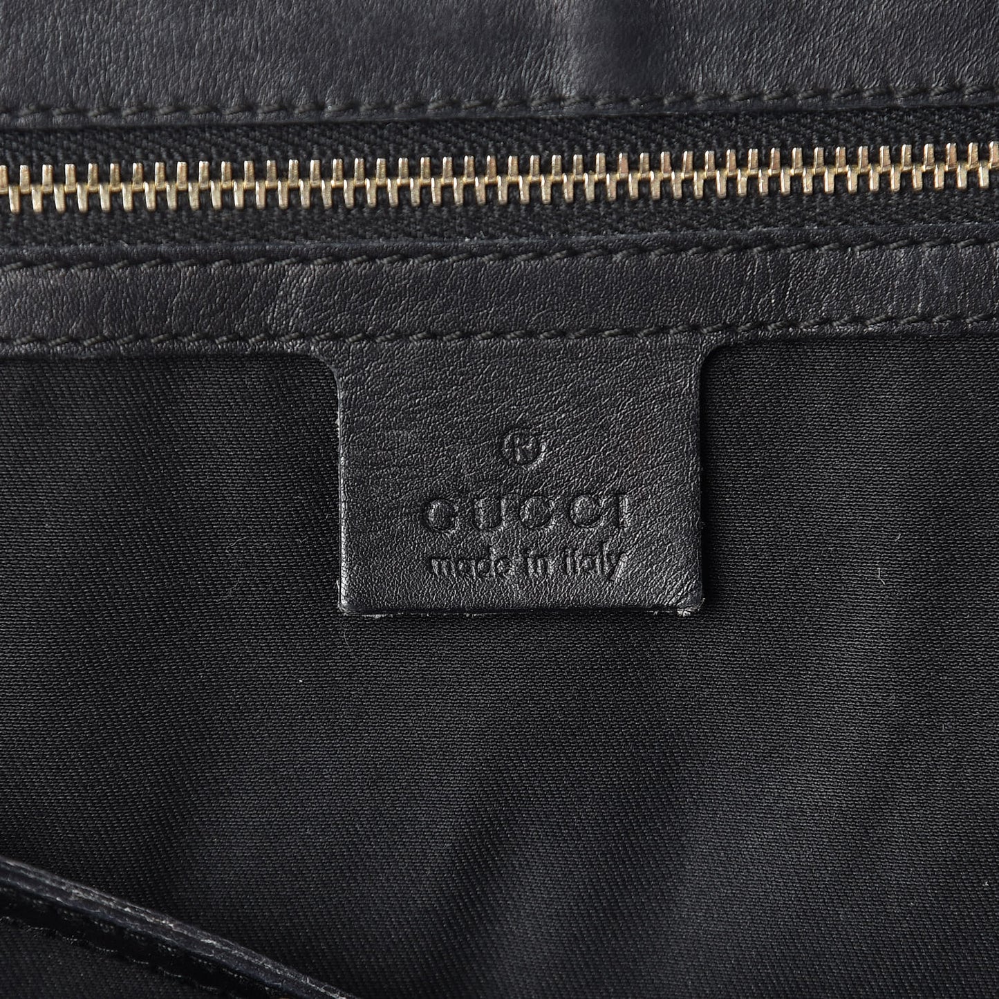 Calfskin Horsebit Embossed Large Glam Shoulder Bag Black
