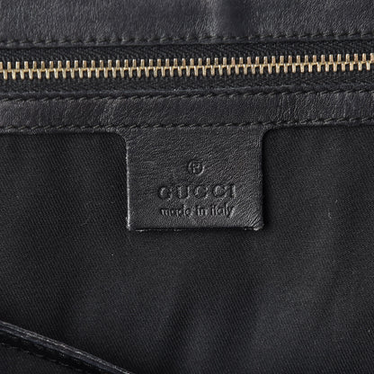 Gucci Calfskin Horsebit Embossed Large Glam Shoulder Bag Black 6 of 24