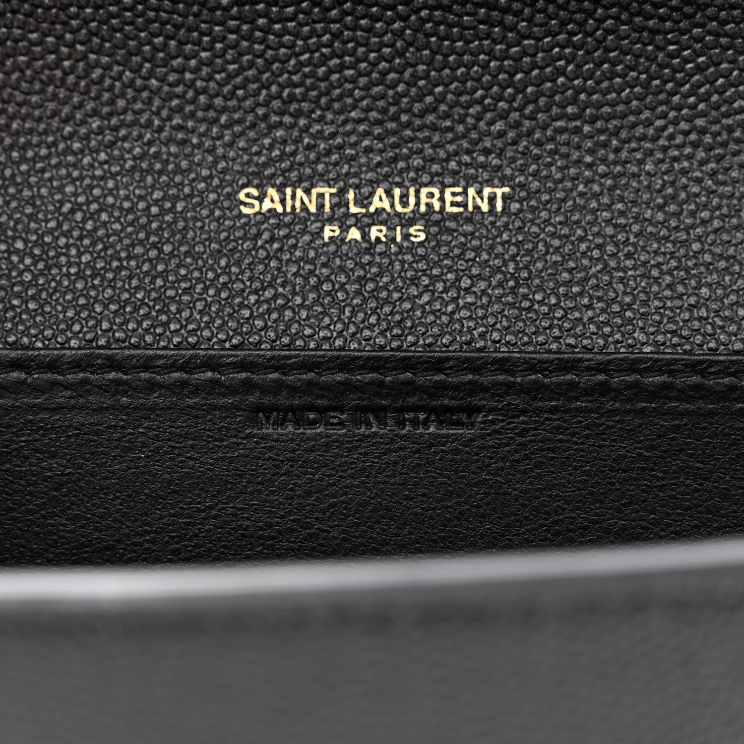 Saint Laurent Grain de Poudre Uptown Chain Wallet Black 6 of 12