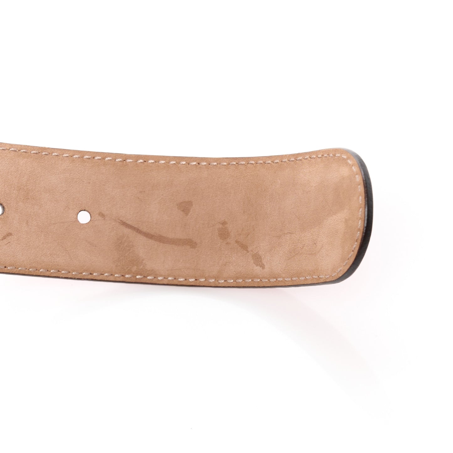 Moon Calfskin Interlocking G 37mm Belt 70 28 Tabasco