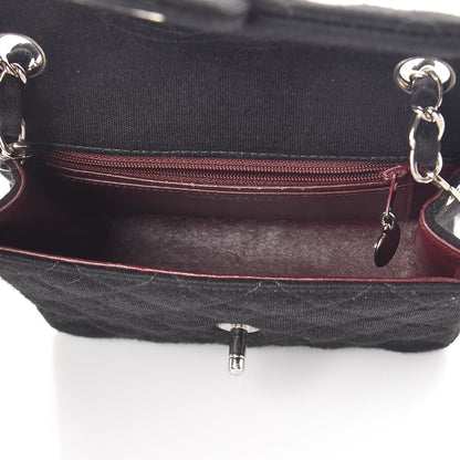 Chanel Jersey Quilted Mini Square Flap Black 5 of 9
