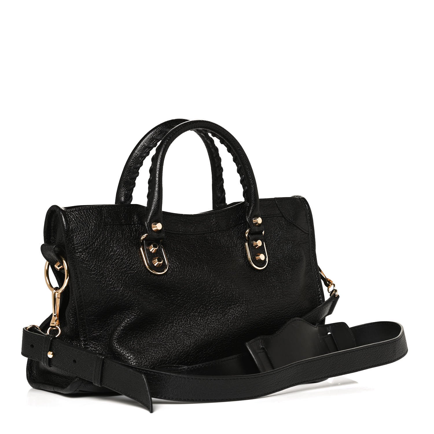 Balenciaga Chevre Gold Metallic Edge Hardware S City Black 2 of 11