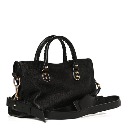 Balenciaga Chevre Gold Metallic Edge Hardware S City Black 2 of 11